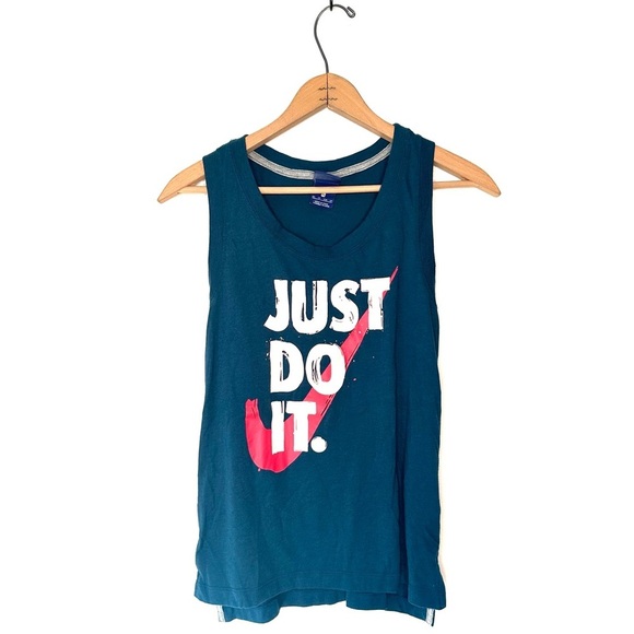 Nike | Green Just Do It Sleeveless Tank Top Size Small - Picture 1 of 6